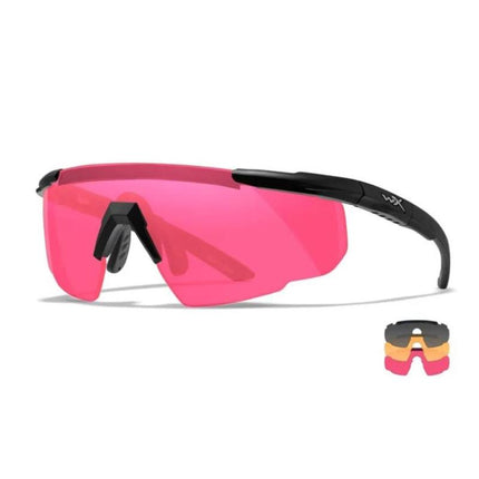 Wiley X Saber Advanced Glasses - Three Lens - Matte Black Frame