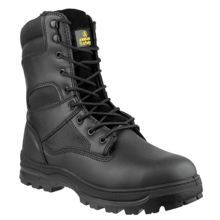 Amblers Safety FS008 Water Resistant Hi-leg Lace up Safety Boot Black