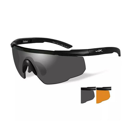 Wiley X Saber ADV Ballistic Sunglasses - Two Lens - Smoke/Light Rust