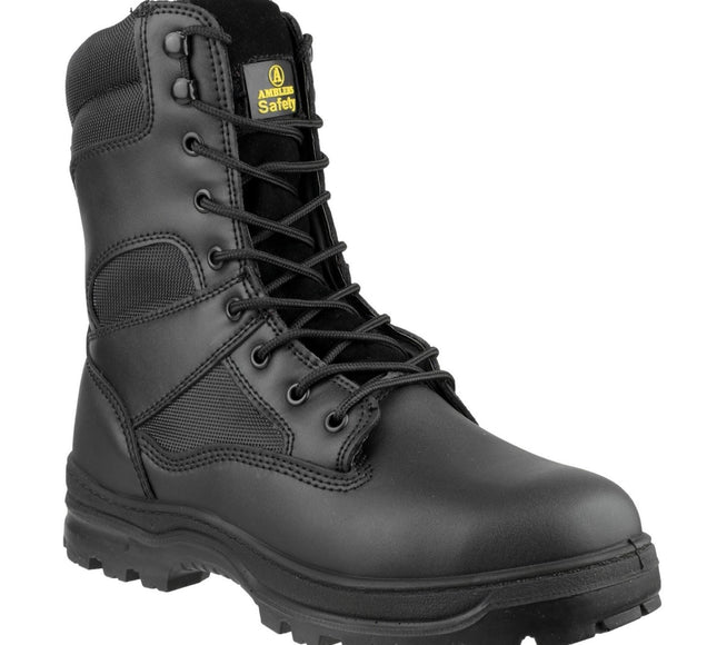 Amblers Safety FS008 Water Resistant Hi-leg Lace up Safety Boot Black