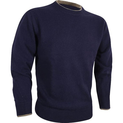 Jack Pyke Ashcombe 100% Lambwool Crewknit Navy