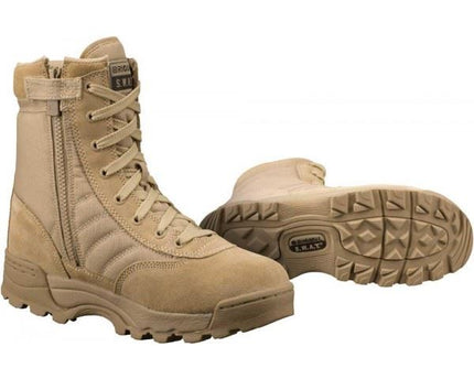 Original SWAT Classic 9" Side Zip Tactical Lightweight Desert Tan Boots